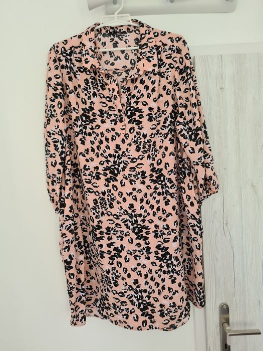 Piękna tunika elegancka duży rozmiar plus size print zwierzęcy