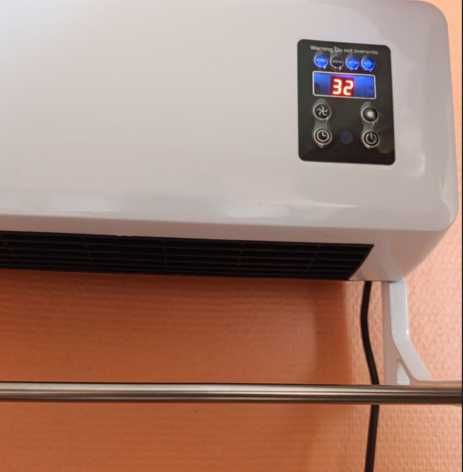 обігрівач настінний з пультом вентилятор дуйка тепло кондиціонер сушка