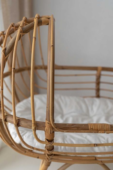 łóżeczko rattanowe boho