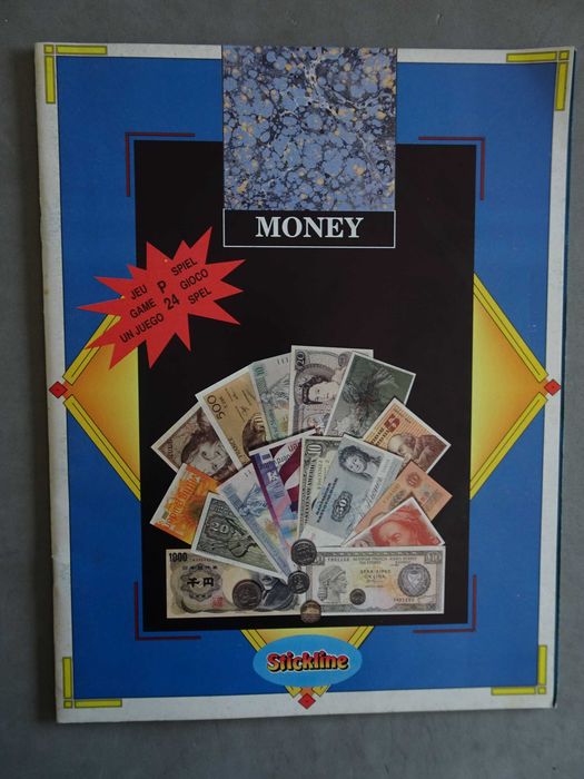 Caderneta de cromos incompleta Money - Stickline (Tem 71 cromos)