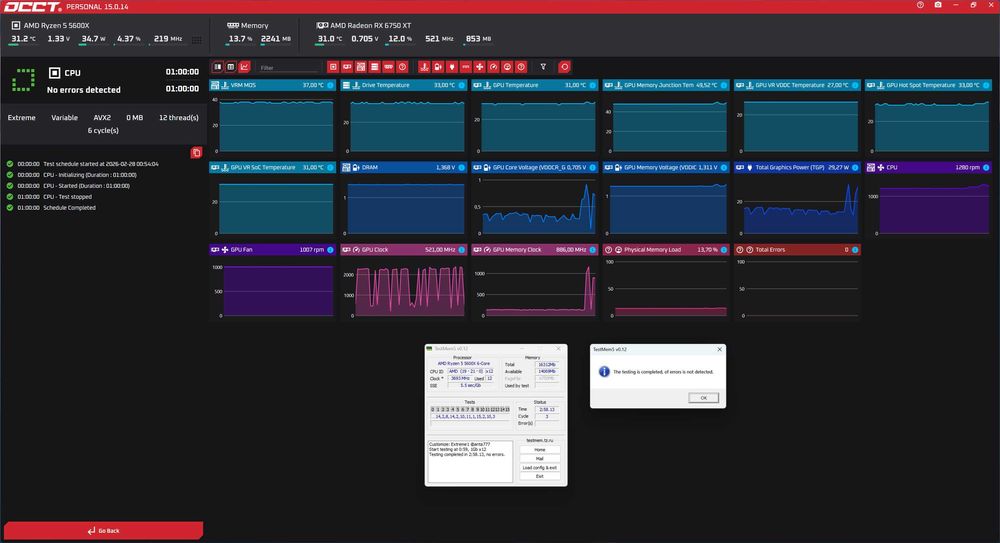 PC Gaming (Ryzen 5600X • 16GB RAM • RX6750 XT)