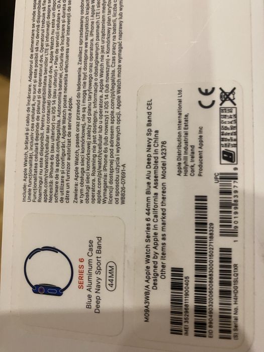 Apple watch 6 44mm Cellular esim