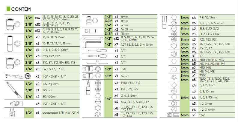 CAIXA DE FERRAMENTAS DE 216 PEÇAS 43730
