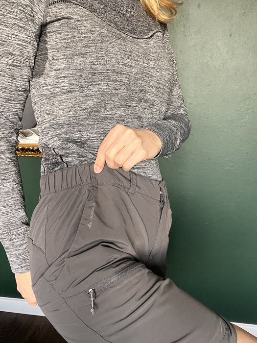 Spodenki trekingowe 2 pary dlugie i krotkie rozm M Quechua
