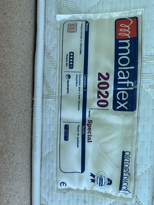 Colchão+Estrado 135x215 cm MOLAFLEX ‘estado bom’ MELHOR OFERTA