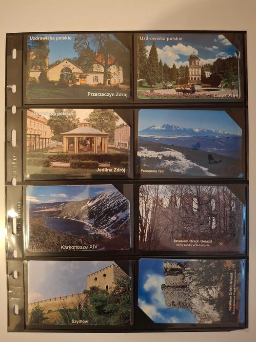 Karty telefoniczne pojedyncze puzzle kolekcje