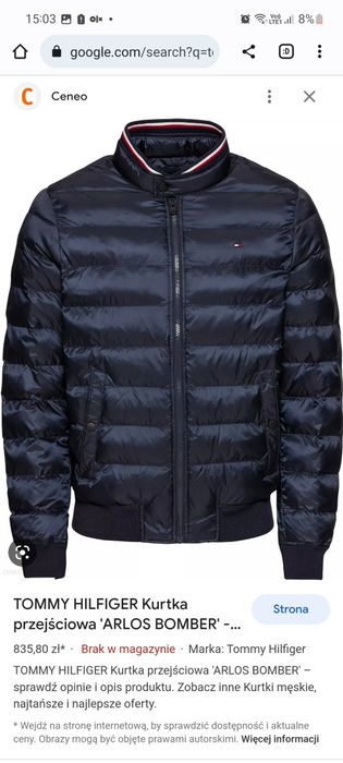 Tommy Hilfiger – Arlos – Kurtka bomberka granatowa.