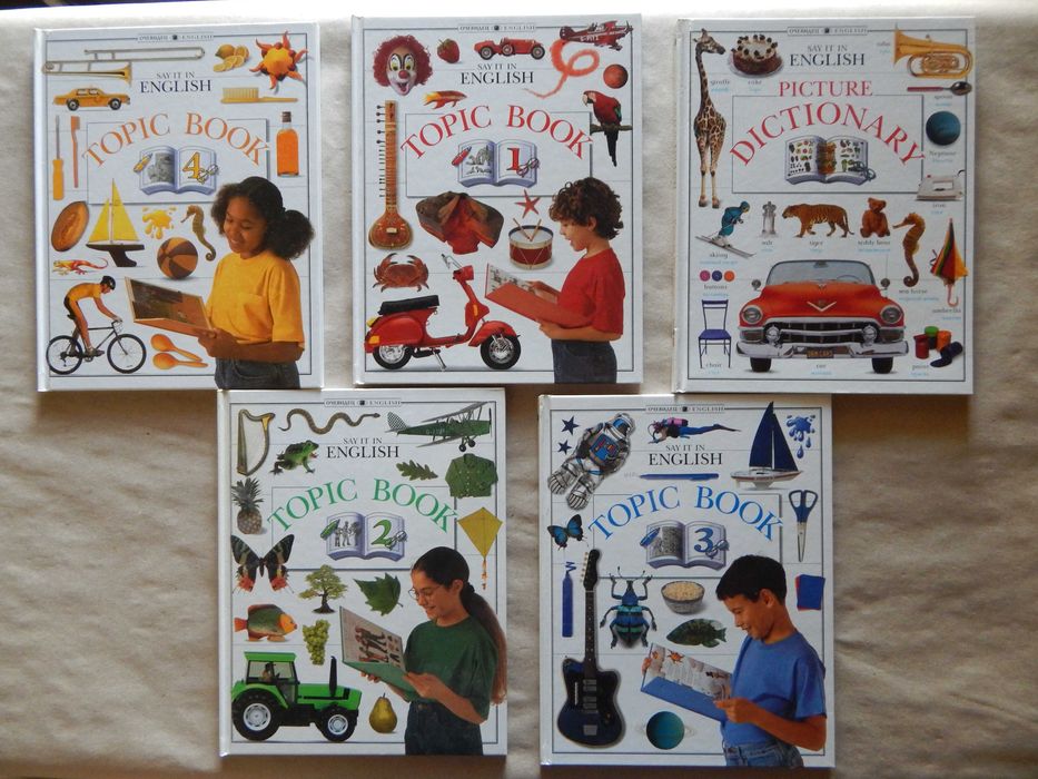 Книги, тетради, карточки  английский язык изд.DK 1995 г.,р.пер.1997 г.