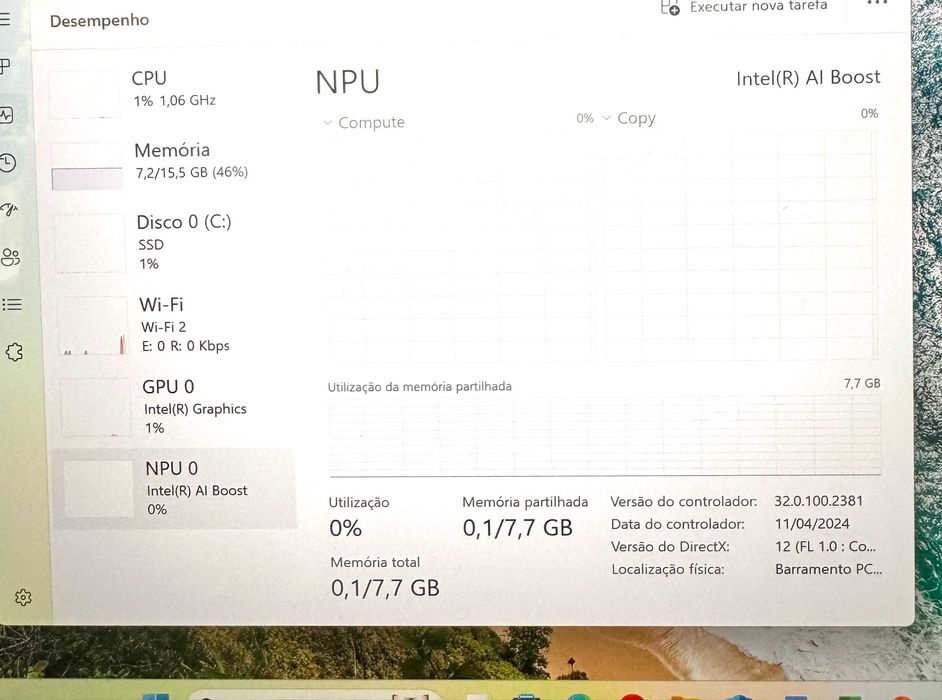 Dell 7350 Hibrido 13.3" 2.5K/Ultra 5 c/12Cores/16Gb Ram/512Gb/Garantia