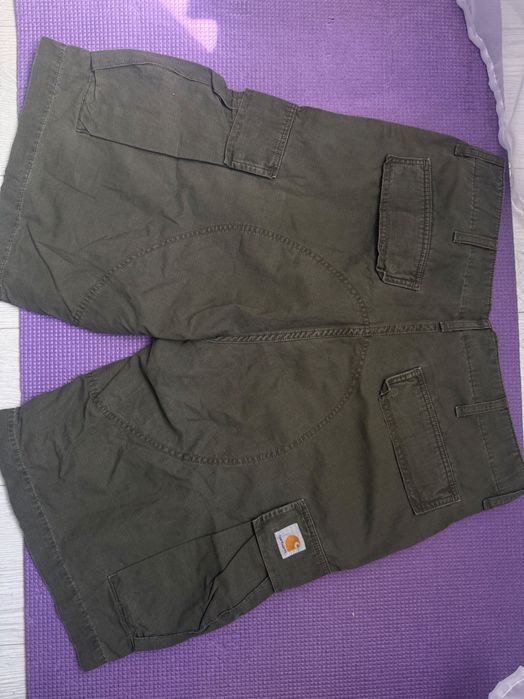 Шорти carhartt темно зеленого кольору