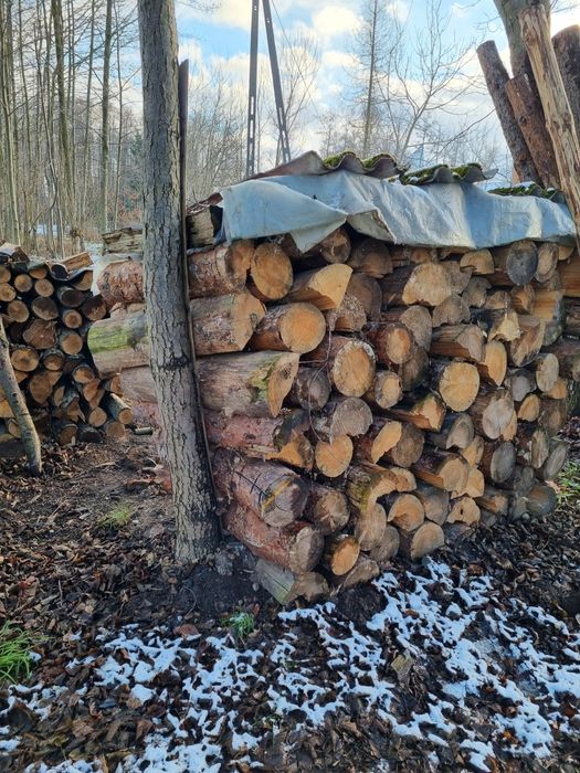 Drewno opałowe suche, sosna, brzoza.