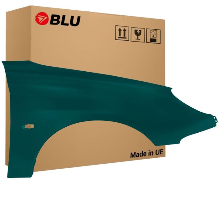 BLU Błotnik PEUGEOT 206 CC KSJ Prawy Przód Zielony 1998-2009 VertTieBreak