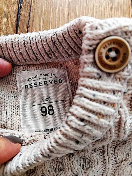 Sweter Reserved 98 beżowy
