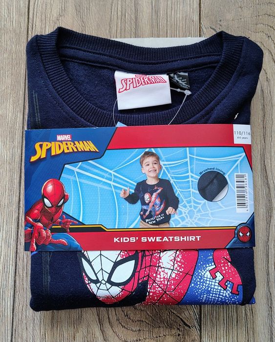 Bluza chłopięca granatowa Marvel Spider-Man 110-116 nowa