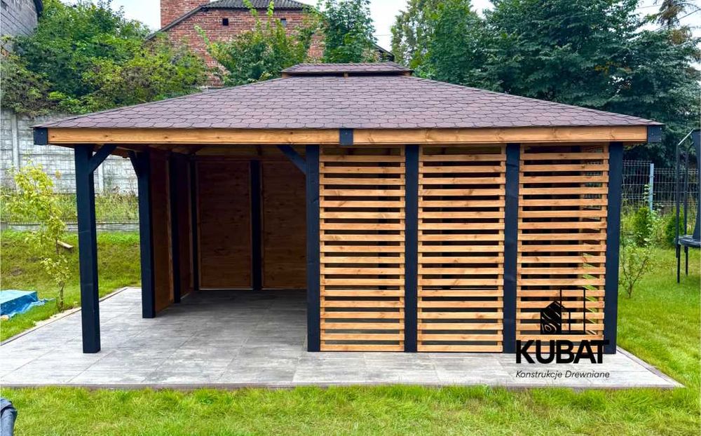 Nowoczesna altanka 4x5 | altana ogrodowa | drewniana altana
