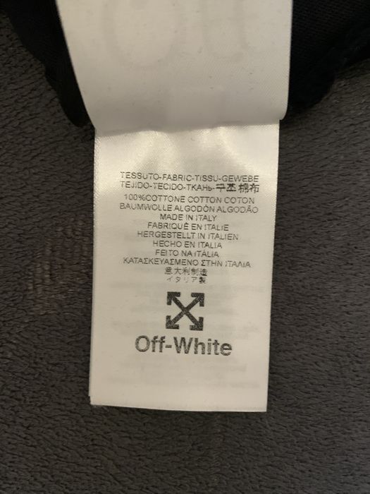 T-shirt preta OFF-WHITE