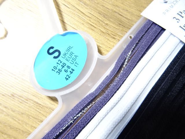 Primark majtki 3 pack nowe wysoki stan S