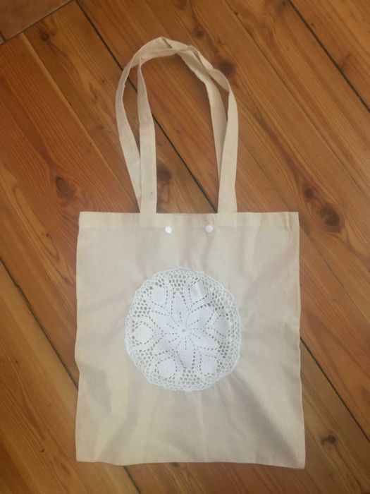 Torba ekologiczna materiałowa handmade