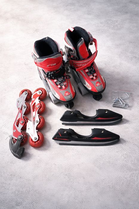 3 w 1 łyżworolki wrotki 31-34