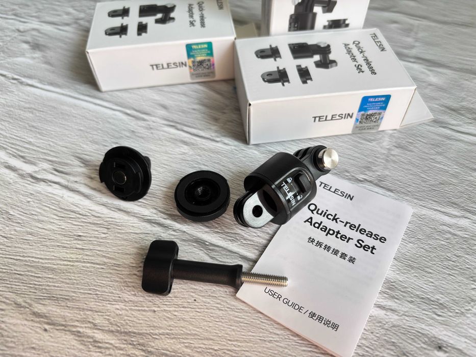 Комплект магнітних швидкознімних кріплень для екшн-камер 3в1 TELESIN