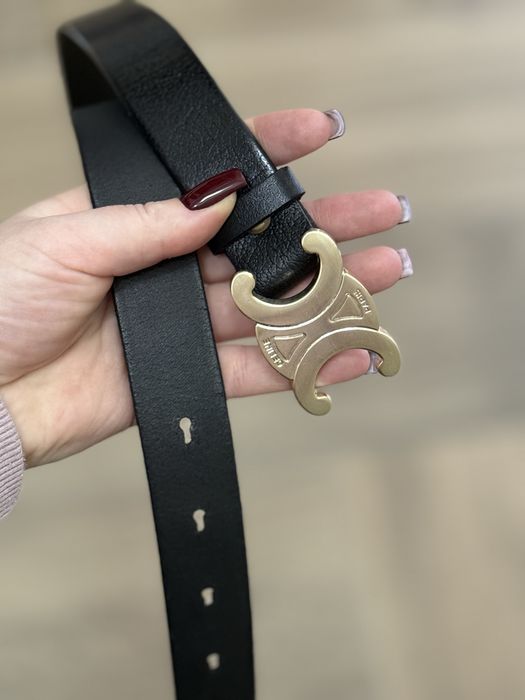 Жіночий шкіряний ремінь Celine