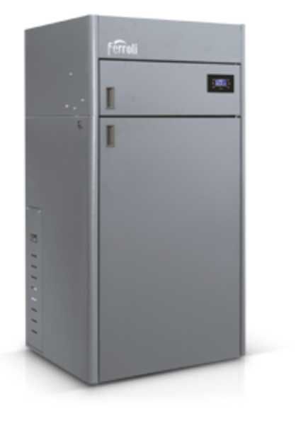 Piec Kocioł FERROLI BioPellet Compact 40 kW – NOWY, pellet, C.O. + C.W.U.