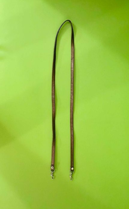 Pasek do Torebki 100 cm x 1 cm brązowy złoty