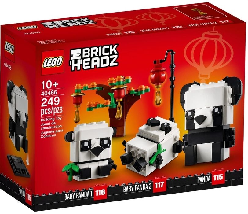 LEGO® 40466 BrickHeadz - Pandy na Chiński Nowy Rok