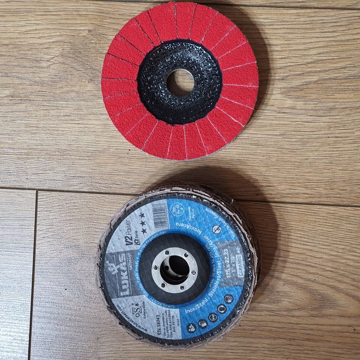 Tarcze lamelki Ceramiczne LUKAS 125 do stali nierdzewnej