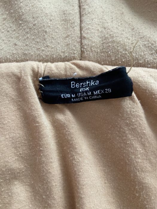 Bershka kurtka z kapturem futerko miś M