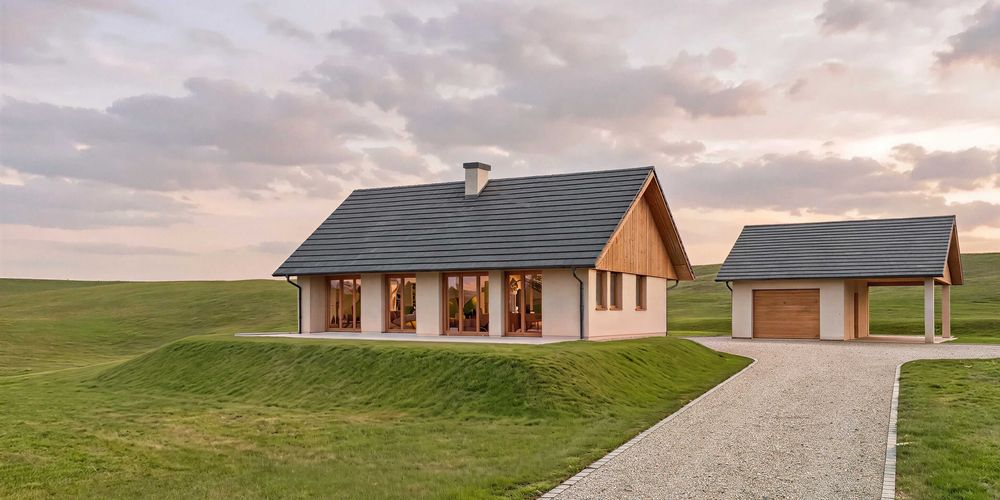 sprzedam działkę z pozwoleniem na budowę domu parterowego 120 m² - Widok 3