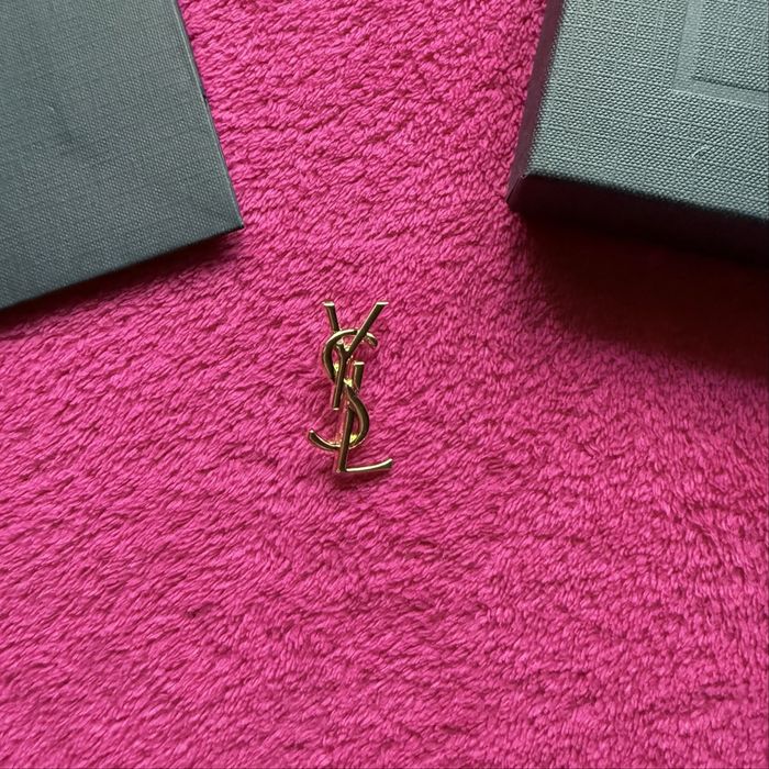 Broszka YSL złota