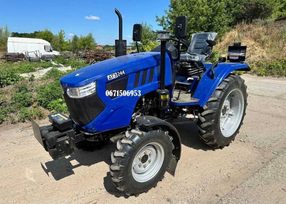 Мінітрактор ДТЗ 244 Повний привід Реверс Шини: 7,5х16/11,2-28 Доставка