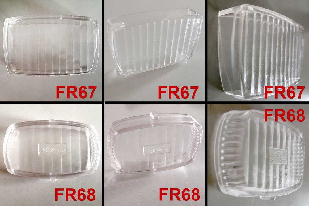 Aros, vidros, espelhos e casquilhos de faróis e farolins de bicicleta