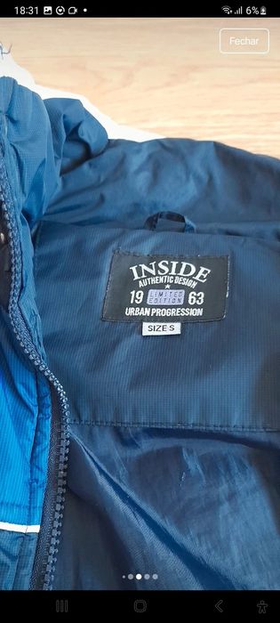 Casaco rapaz azul 11 e 12 anos
