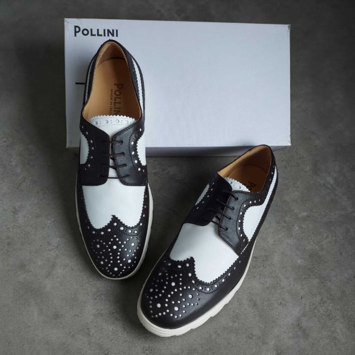 Скидка!!! Оригинал! туфли броги 42р. Pollini Италия
