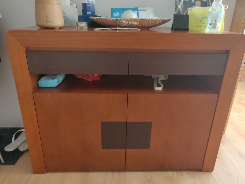 Mobiliário de sala - cerejeira e wengué - excelente estado