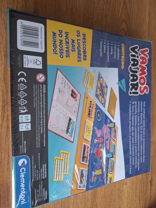 Jogo educativo familiar Vamos Viajar Clementoni
