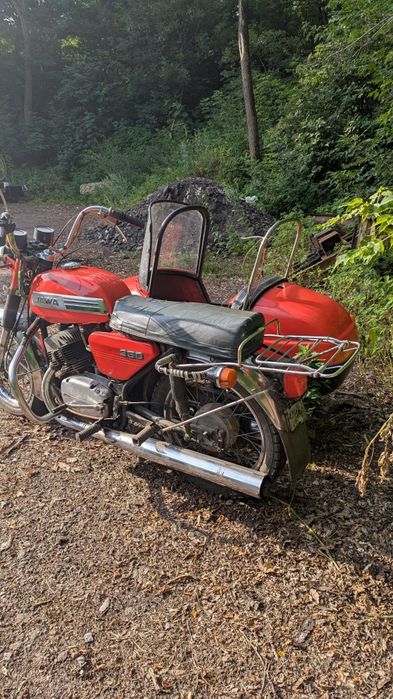 Jawa 634 350 1981 з коляскою velorex ява