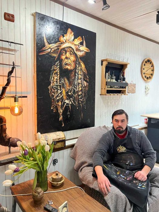 Живописні картини олійними фарбами по фото