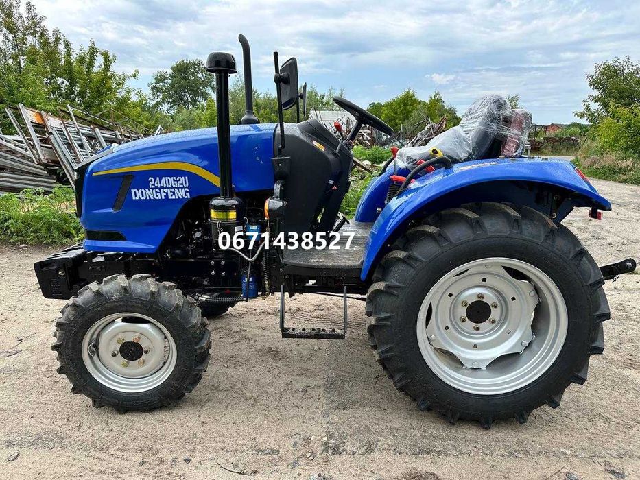 Мінітрактор Dongfeng 244DG2U Реверс Примусова гідравліка Дводиск зчепл