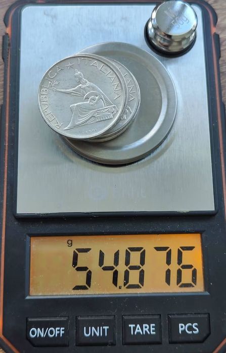 Італійськи пам'ятні монети! 500 Лір. 1961 рік. СРІБЛО. Набір. 5 монет!!
