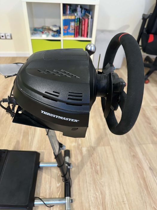ZESTAW SIMRACING: Thrustmaster T 300 RS + Ferrari F1 + TH8A + Pedały + Wheel Stand + Fotel