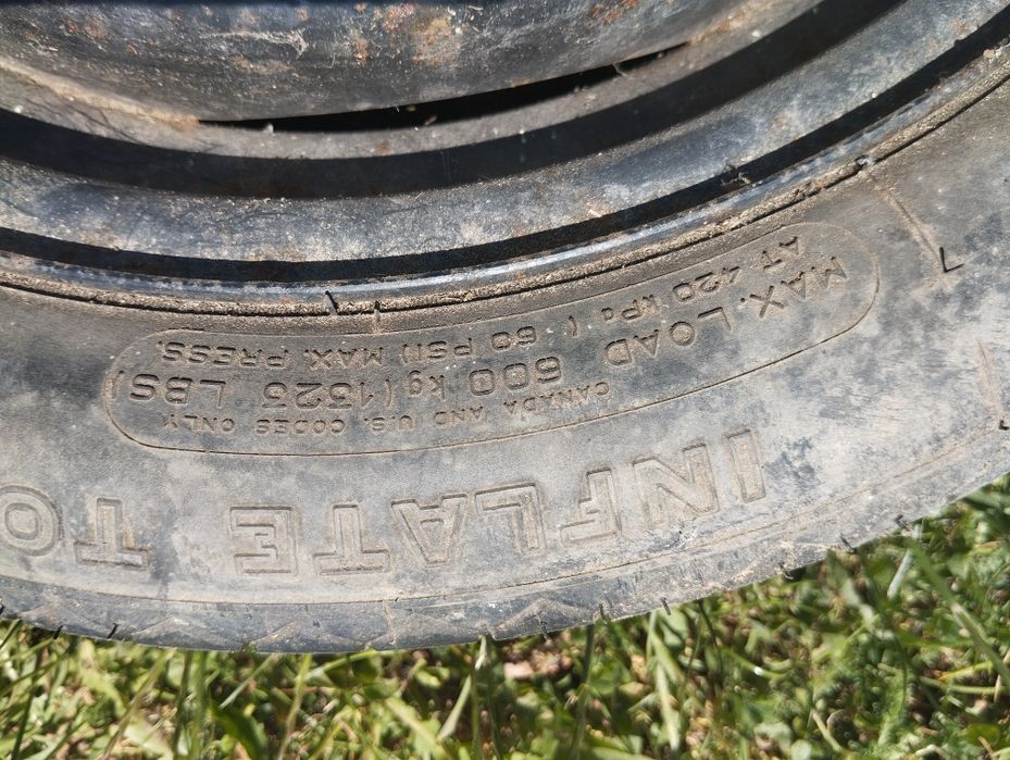 Koło dojazdowe, dojazdówka Michelin R15 i Continental R15