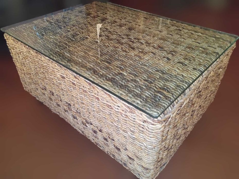 Conjunto Poltronas + Mesas Jardim Fibra Natural