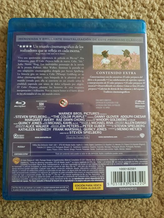 A Cor Purpura (Steven Spielberg) blu-ray