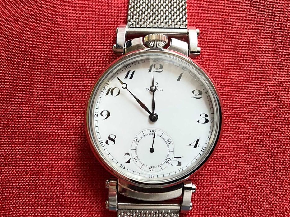 Omega Pasówka zegarek swiss made 1938 bransoleta mesh  Gwarancja serwis