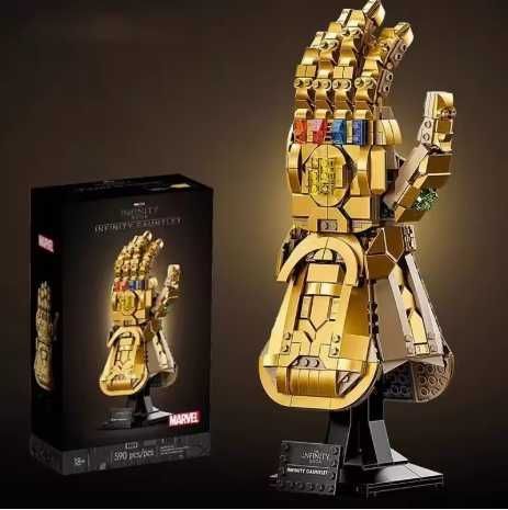 ‼️КОЛЬОРОВА КОРОБКА‼️ Золота Рукавиця конструктор подібний до Lego