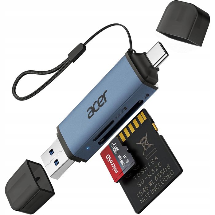 Acer Czytnik Kart Pamięci USB-C USB-A 5Gbps SD microSD ODK4E0