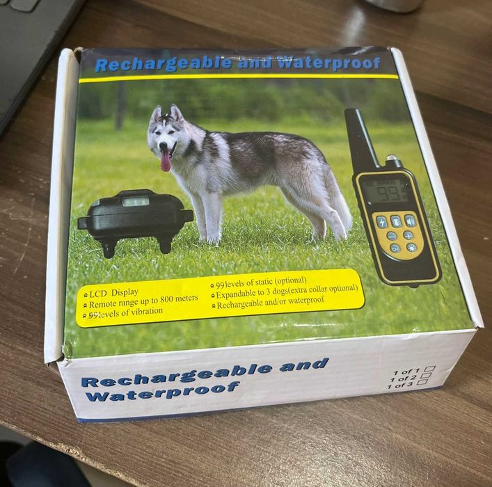 Электронный дресcировочный ошейник для собак — дальность 1000 м. пульт